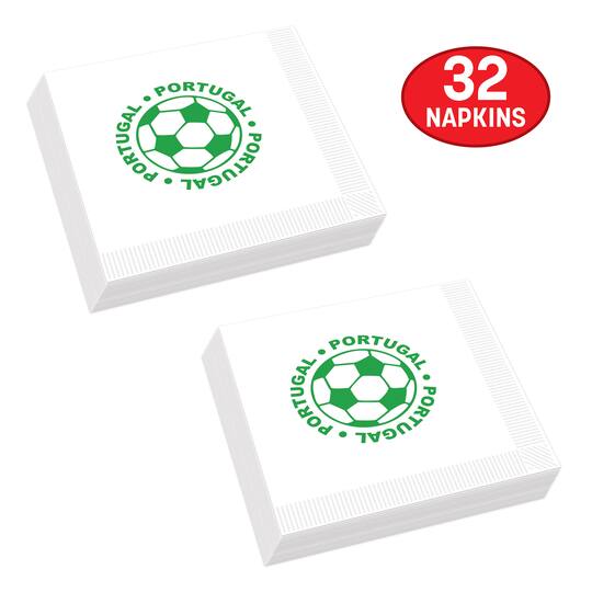 Portugal Soccer Luncheon Napkins, 32ct.